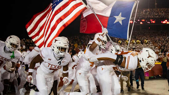 Texas Longhorns ahead of their game against Iowa State